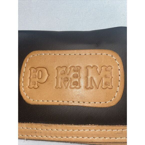 Jon Hart Design Canvas And Leather Check Book Cover Black Brown - Picture 2 of 4